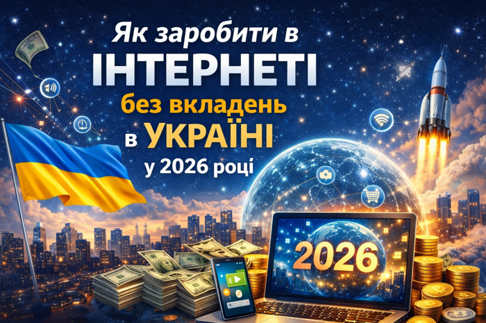 Як заробити в інтернеті без вкладень в Україні у 2026 році — 10 реальних способів